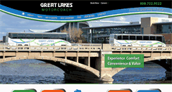 Desktop Screenshot of greatlakesmotorcoach.com